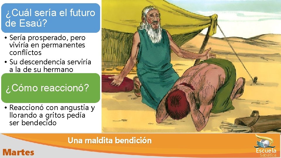 ¿Cuál sería el futuro de Esaú? • Sería prosperado, pero viviría en permanentes conflictos