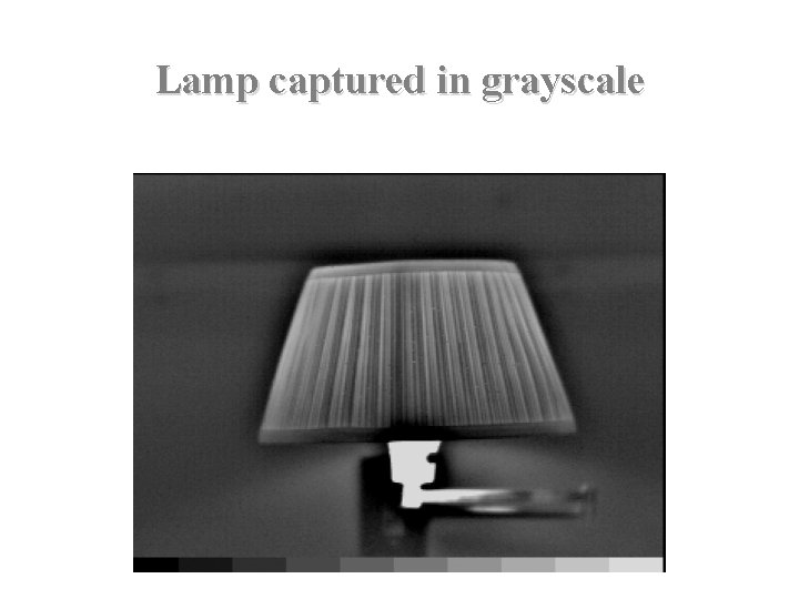 Lamp captured in grayscale 