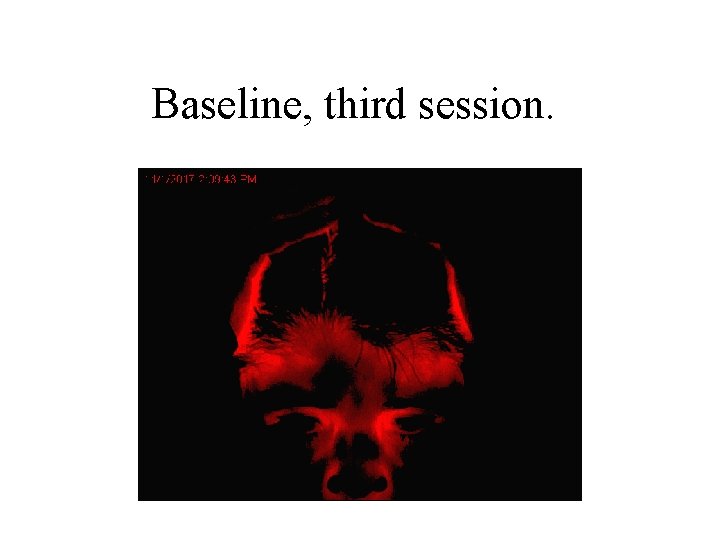 Baseline, third session. 