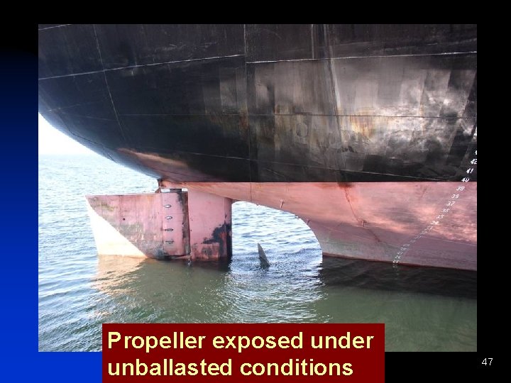 Propeller exposed under Disinfection unballasted conditions 47 