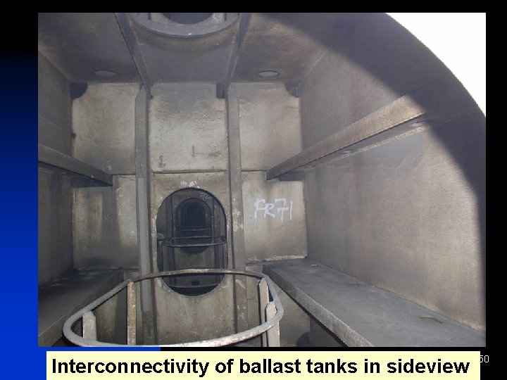Disinfection Interconnectivity of ballast tanks in sideview 50 