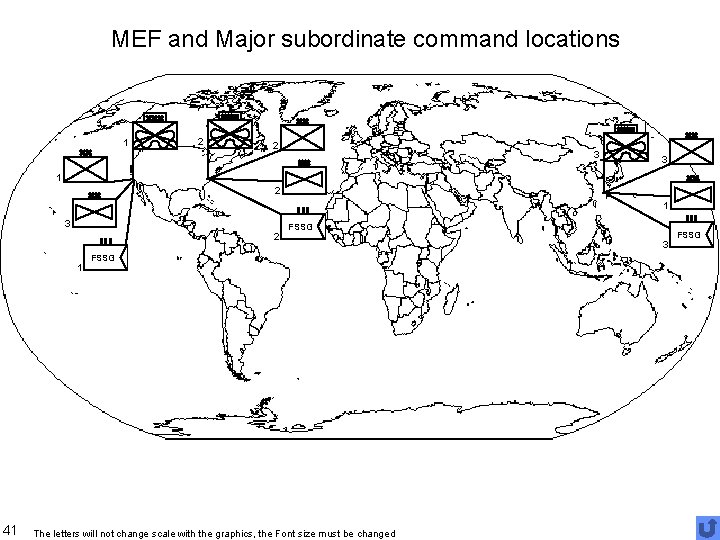 MEF and Major subordinate command locations 1 2 2 3 3 1 2 1