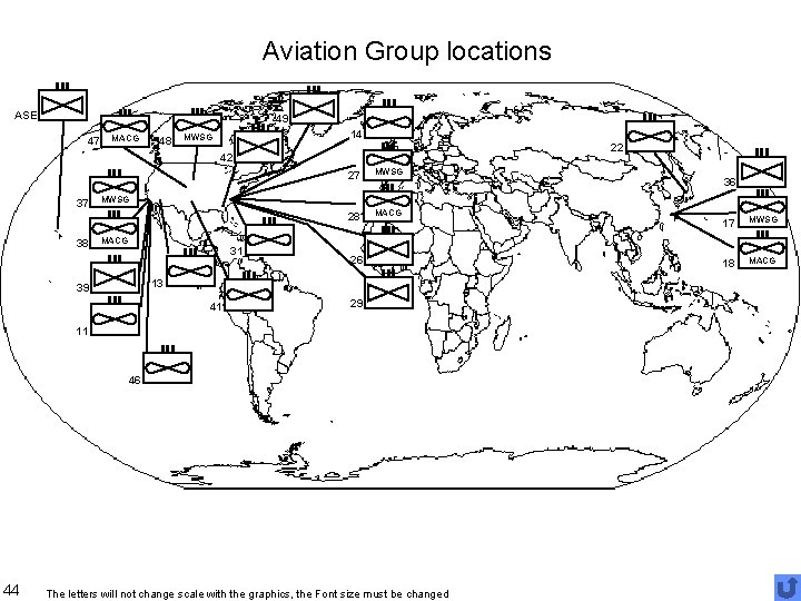 Aviation Group locations ASE 49 47 MACG 48 14 MWSG 22 42 37 38