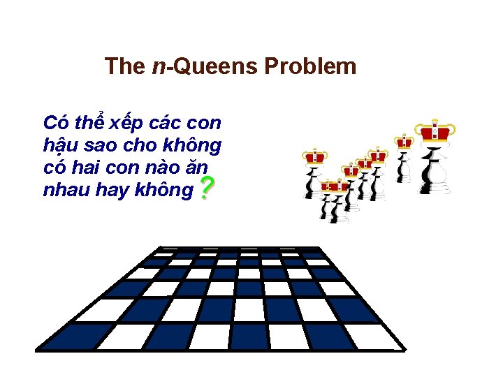 The n-Queens Problem Có thể xếp các con hậu sao cho không có hai