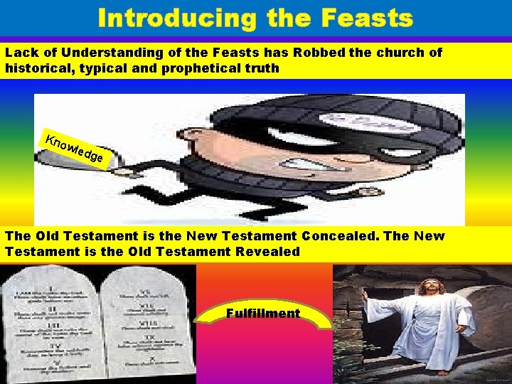 Introducing the Feasts Lack of Understanding of the Feasts has Robbed the church of