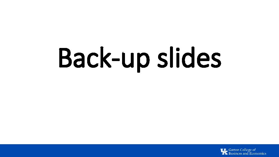 Back-up slides 