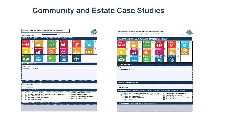 Community and Estate Case Studies 