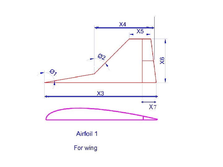 X 7 For wing 