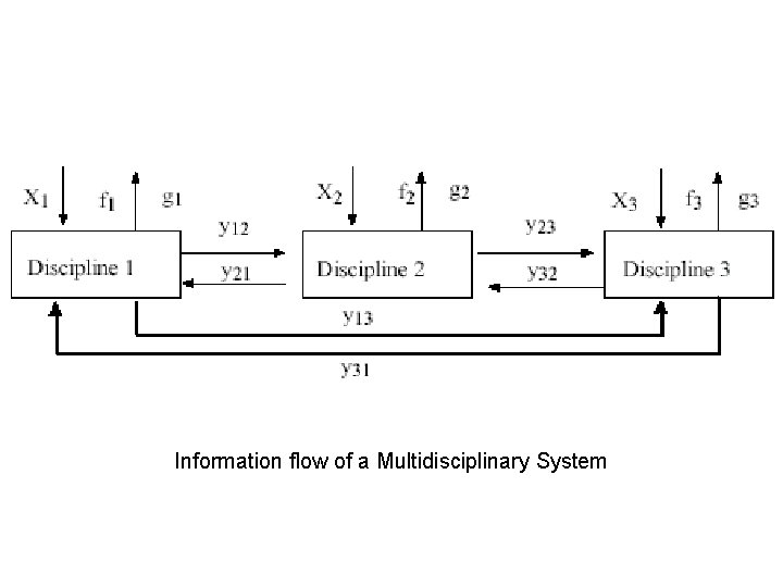Information flow of a Multidisciplinary System 