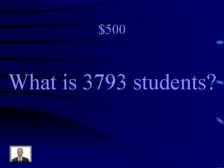 $500 What is 3793 students? 