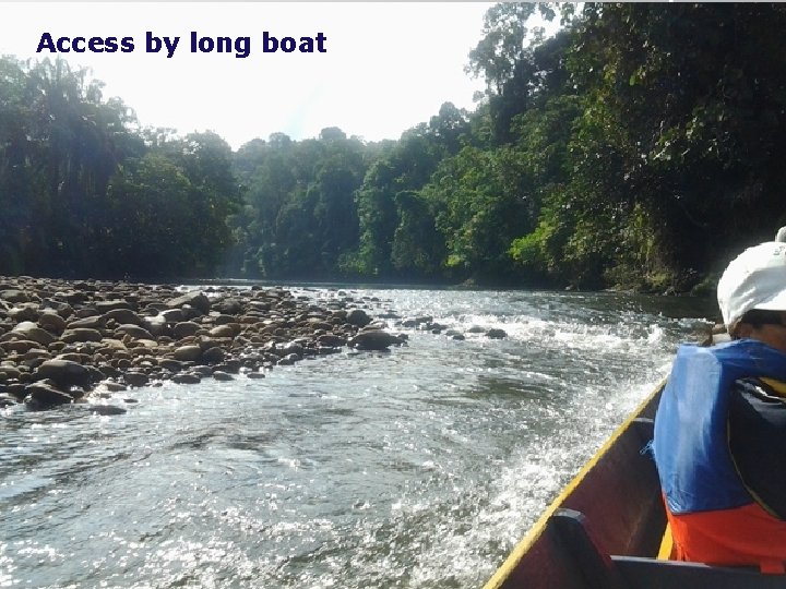 Access by long boat Tourism in Brunei 