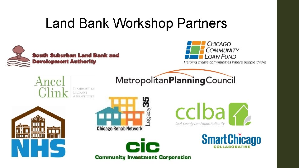 Land Bank Workshop Partners 