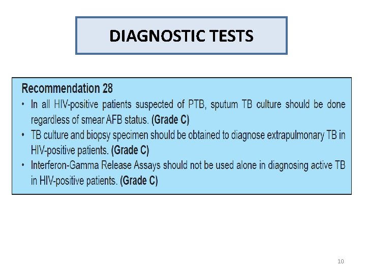 DIAGNOSTIC TESTS 10 