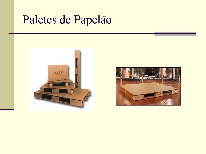 Paletes de Papelão 