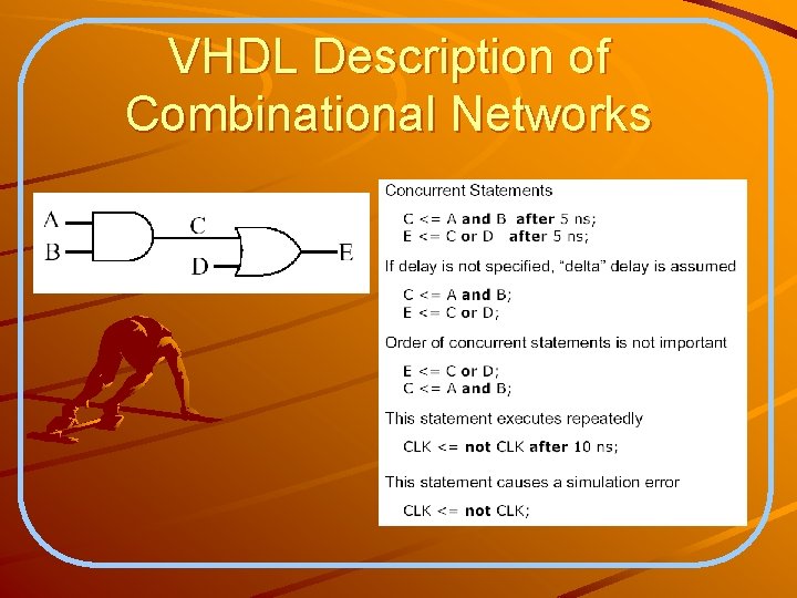 VHDL Description of Combinational Networks 