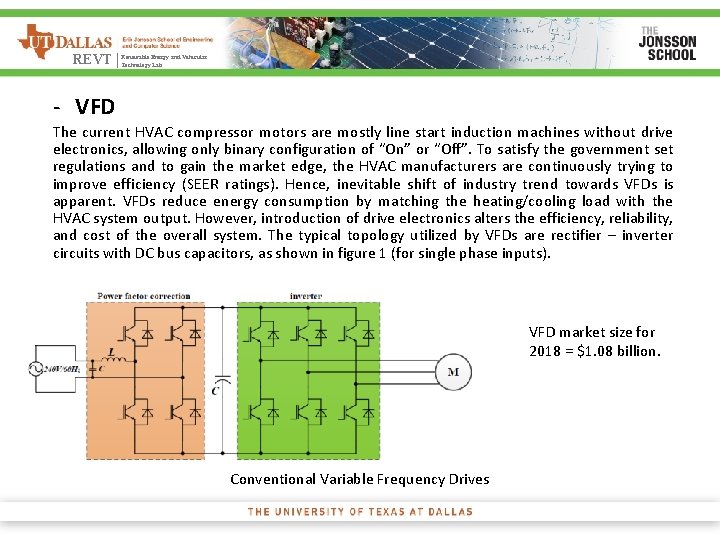 Energy and Vehicular REVT | Renewable Technology Lab - VFD The current HVAC compressor