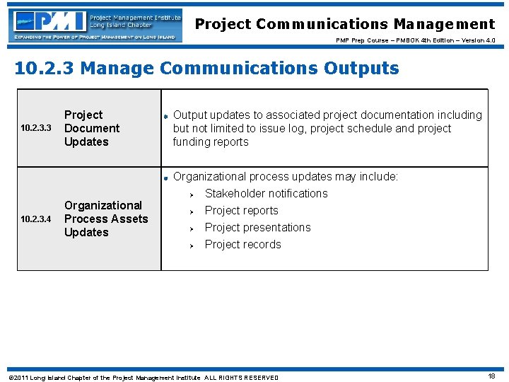 Project Communications Management PMP Prep Course – PMBOK 4 th Edition – Version 4.