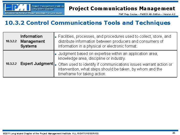 Project Communications Management PMP Prep Course – PMBOK 4 th Edition – Version 4.