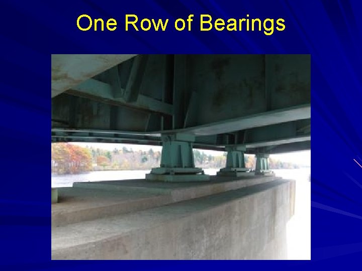 One Row of Bearings 