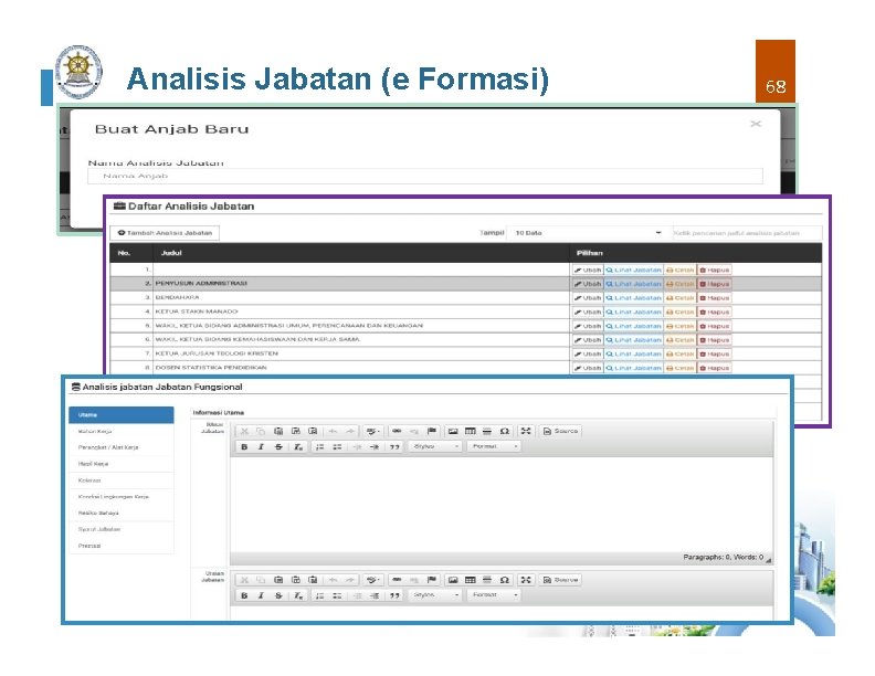 Analisis Jabatan (e Formasi) 68 