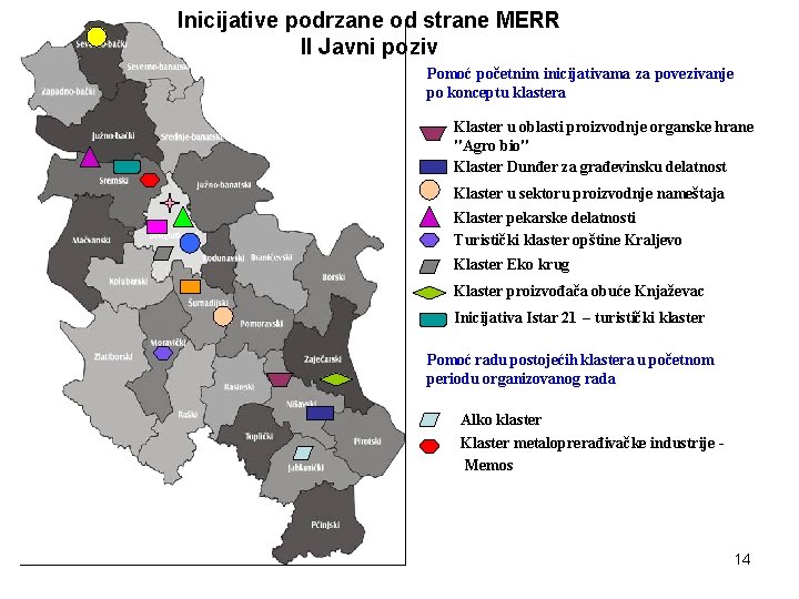 Inicijative podrzane od strane MERR II Javni poziv Pomoć početnim inicijativama za povezivanje po