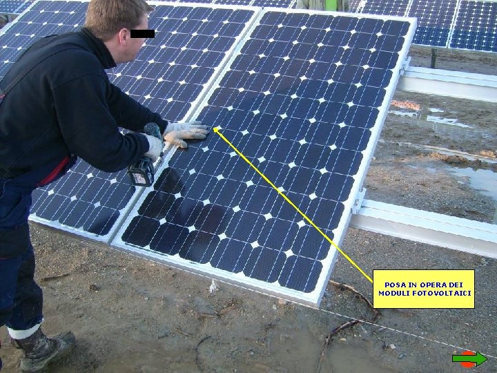 POSA IN OPERA DEI MODULI FOTOVOLTAICI 