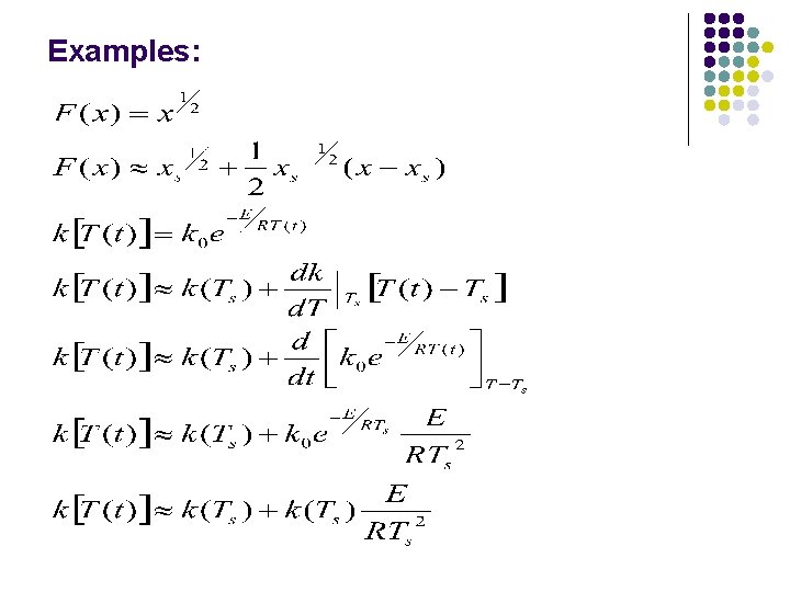 Examples: Examples: