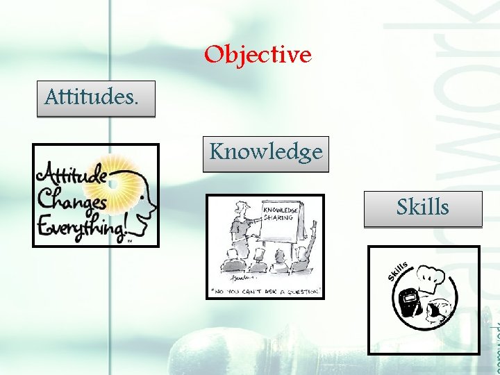 Objective Attitudes. Knowledge Skills 