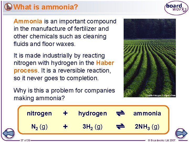 What is ammonia? Ammonia is an important compound in the manufacture of fertilizer and