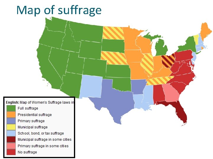 Map of suffrage 