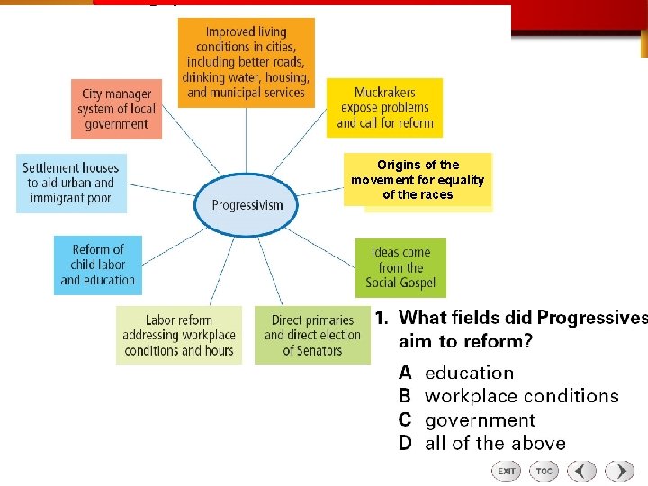 PM TRANSPARENCY Progress Monitoring Transparency Origins of the movement for equality of the races