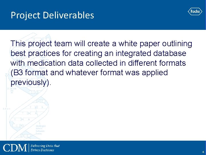 Project Deliverables This project team will create a white paper outlining best practices for