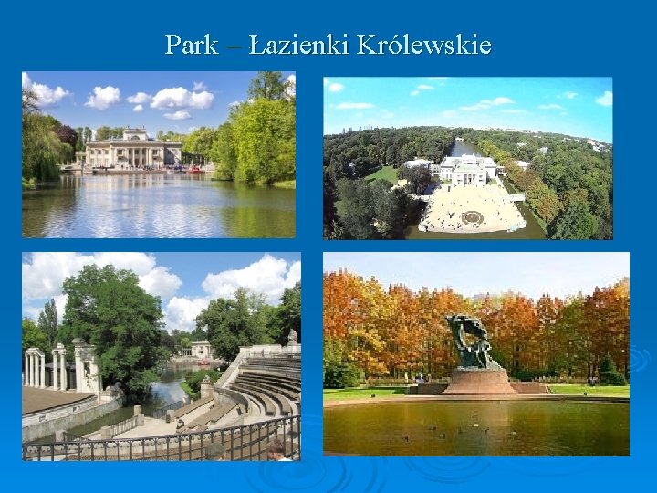 Park – Łazienki Królewskie 