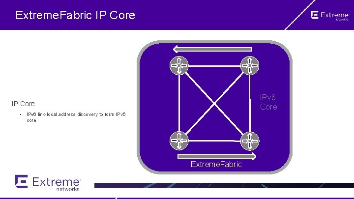 Extreme. Fabric IP Core IPv 6 Core IP Core • IPv 6 link-local address