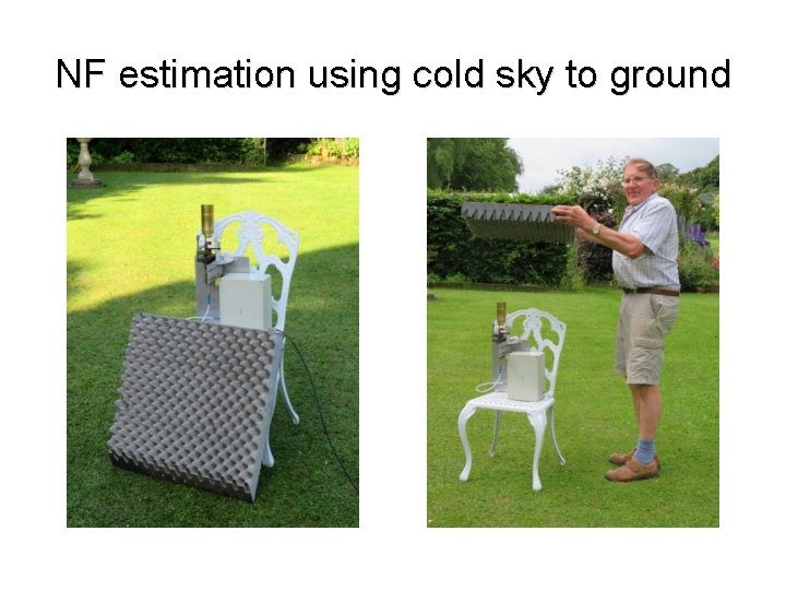 NF estimation using cold sky to ground 