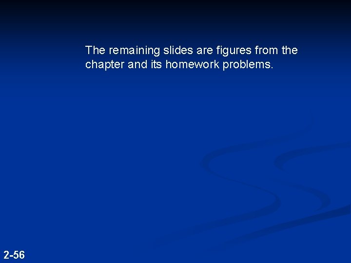 The remaining slides are figures from the chapter and its homework problems. 2 -56 The remaining slides are figures from the chapter and its homework problems. 2 -56