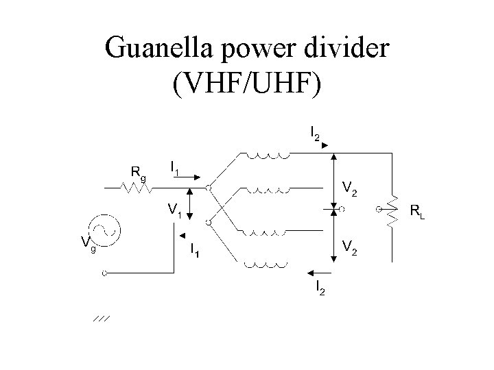 Guanella power divider (VHF/UHF) Guanella power divider (VHF/UHF)