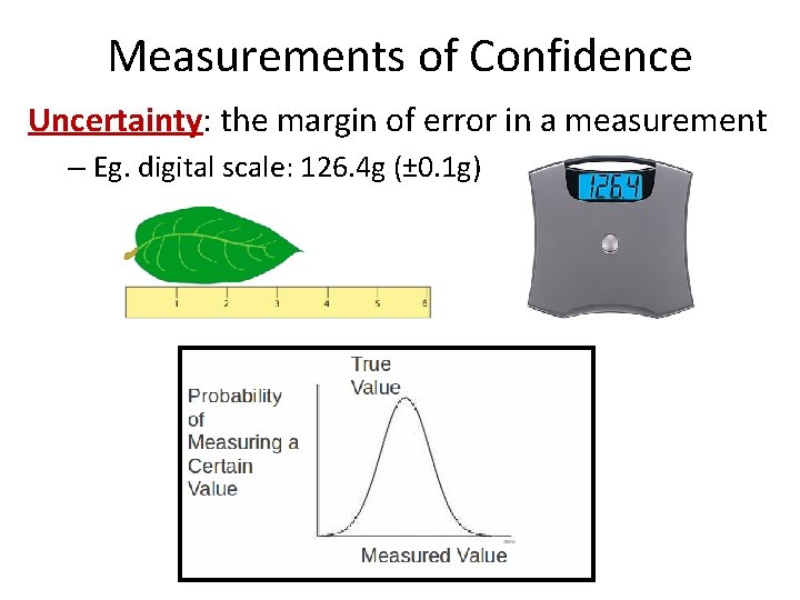 Measurements of Confidence Uncertainty: the margin of error in a measurement – Eg. digital Measurements of Confidence Uncertainty: the margin of error in a measurement – Eg. digital