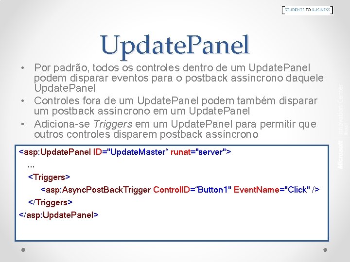 Update. Panel • Por padrão, todos os controles dentro de um Update. Panel podem