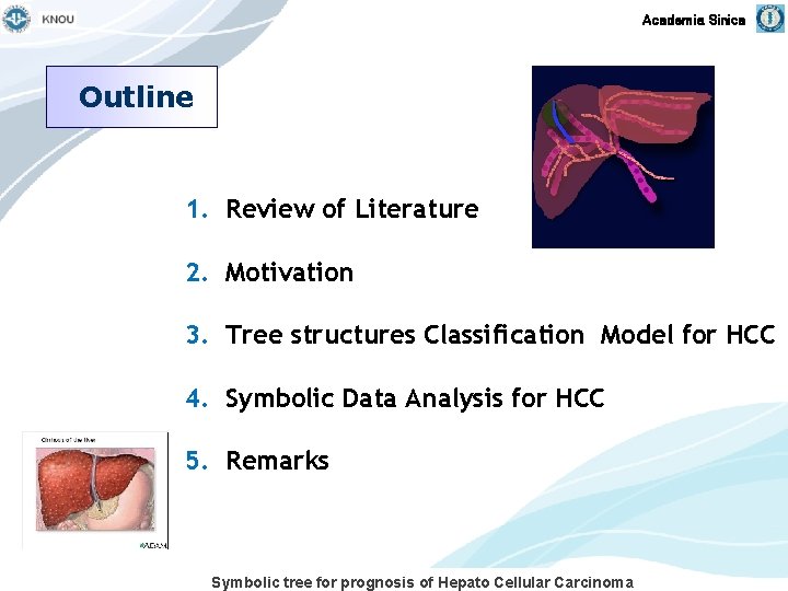 Academia Sinica Outline 1. Review of Literature 2. Motivation 3. Tree structures Classification Model