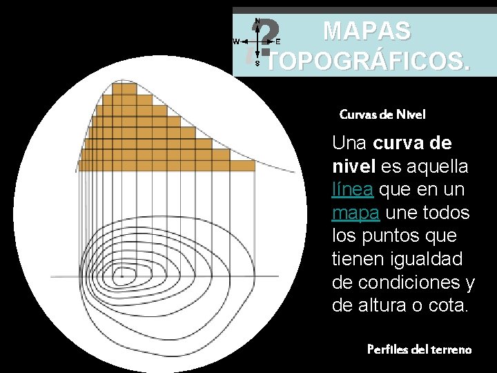 MAPAS TOPOGRÁFICOS. Curvas de Nivel Una curva de nivel es aquella línea que en