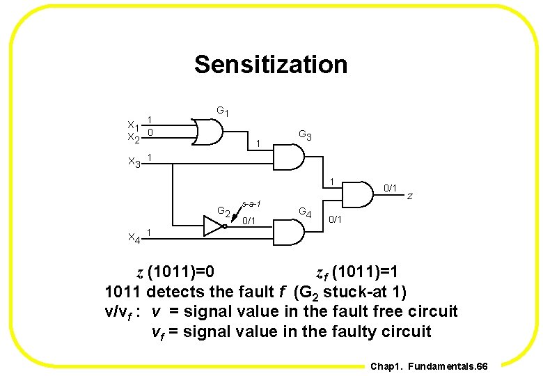 Sensitization X 1 1 X 2 0 G 1 1 G 3 X 3