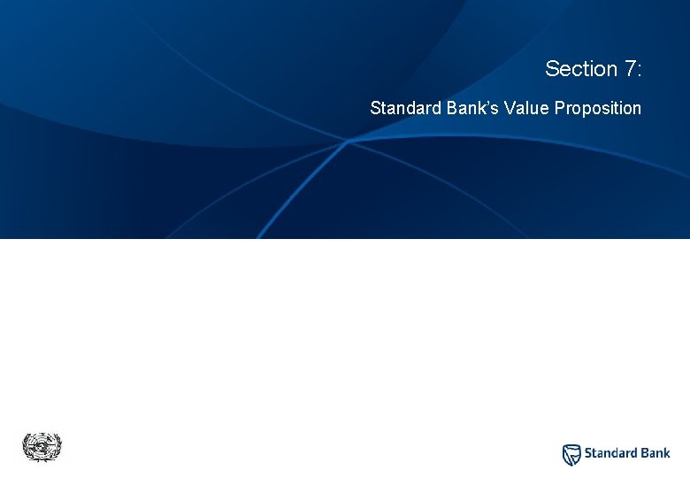 Private and confidential Section 7: Standard Bank’s Value Proposition 