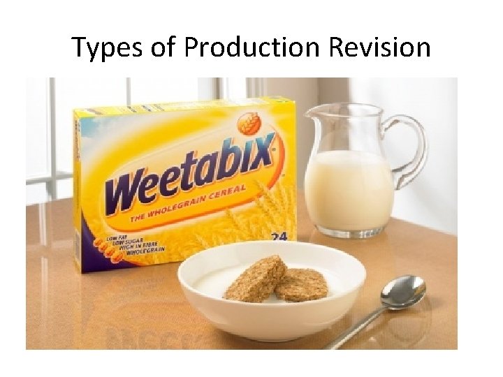 Types of Production Revision 