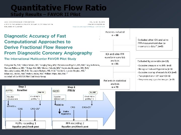 Quantitative Flow Ratio Study Results – FAVOR II Pilot 