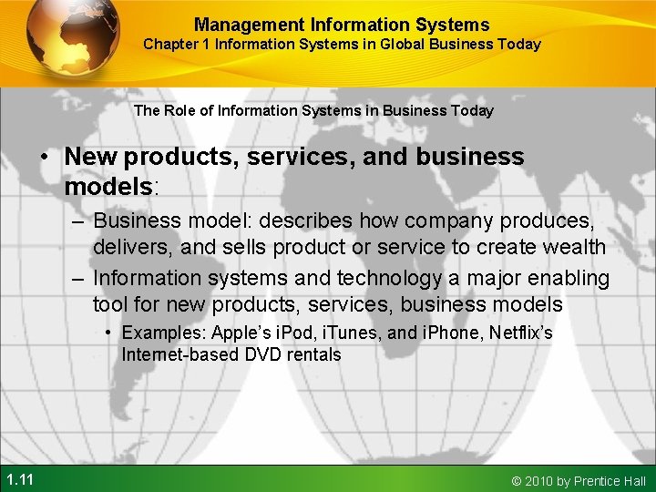 Management Information Systems Chapter 1 Information Systems in Global Business Today The Role of