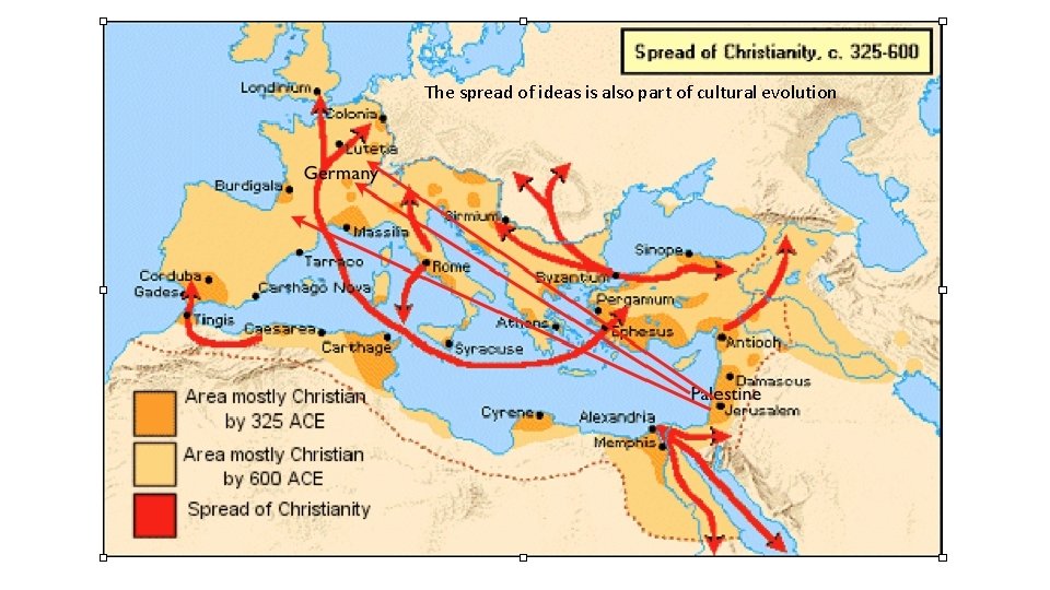 Cultural Evolution The spread of ideas is also part of cultural evolution Cultural Evolution The spread of ideas is also part of cultural evolution