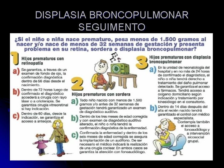 DISPLASIA BRONCOPULMONAR SEGUIMENTO 