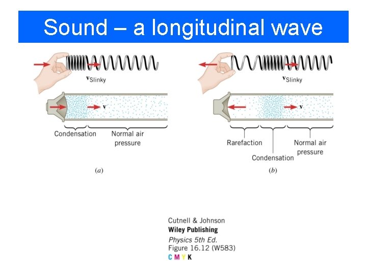 Sound – a longitudinal wave 