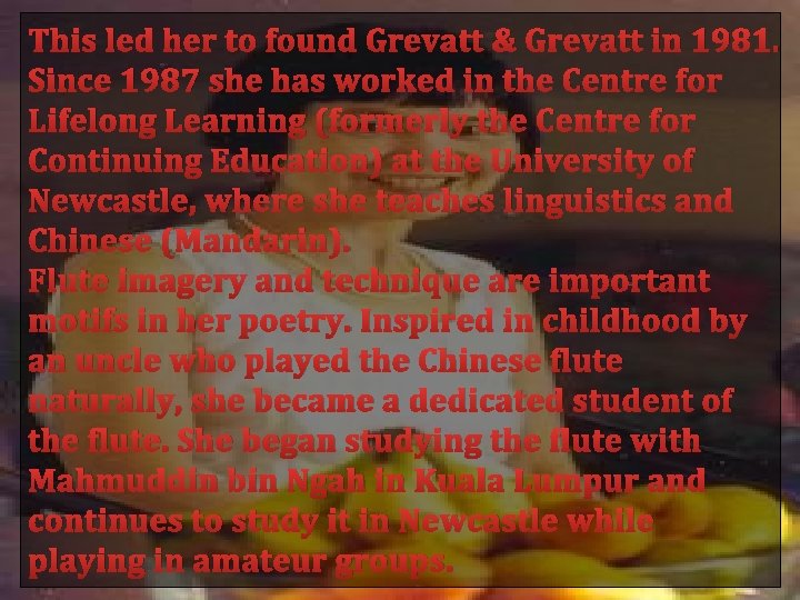 This led her to found Grevatt & Grevatt in 1981. Since 1987 she has